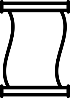 Ancient Paper Scroll Outline Vinyl Svg File, Free Vectors File